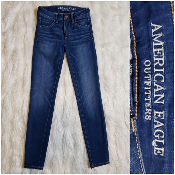 NWOT American Eagle Denim Jeans size 00 Short - Picture 2 of 7